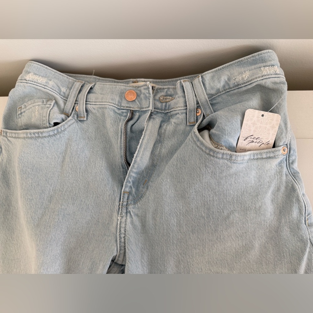 We The Free Blue Relaxed Jeans Classic Denim